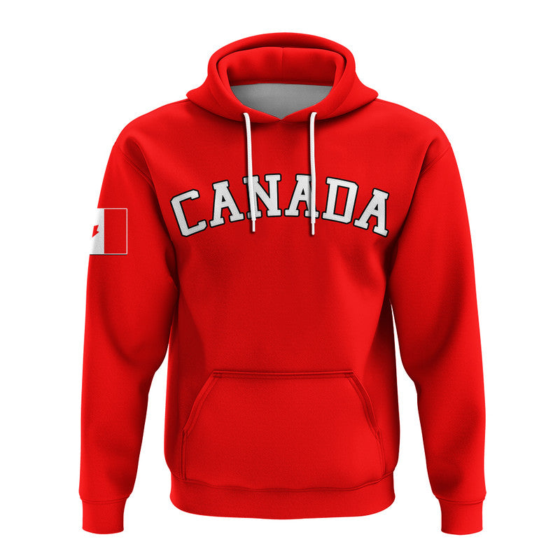 Custom Baseball 2023 Canada Hoodie Red Style LT6