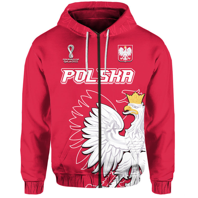Custom Poland Football Coat of Arms No1 Hoodie LT9