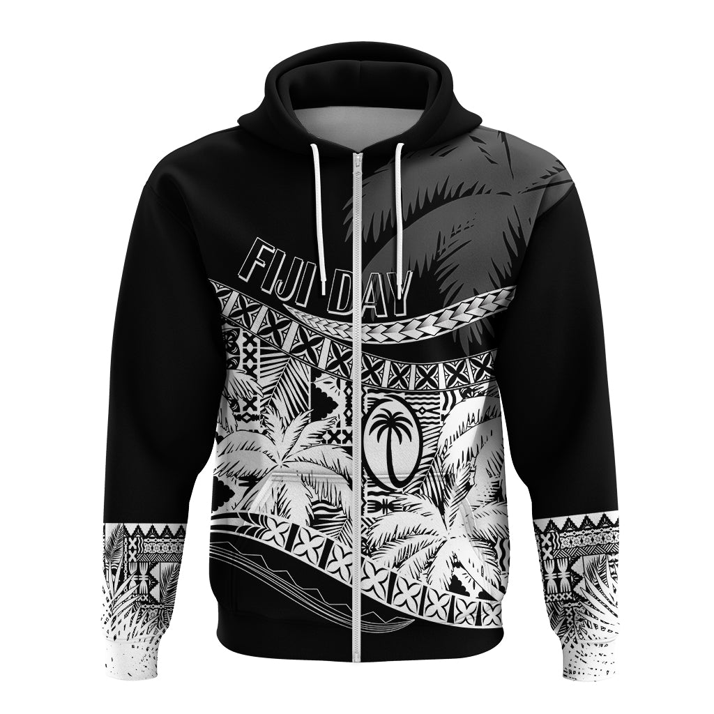 Custom Fiji Day Hoodie Flying Fijians Masi Kesa Style - Black LT7
