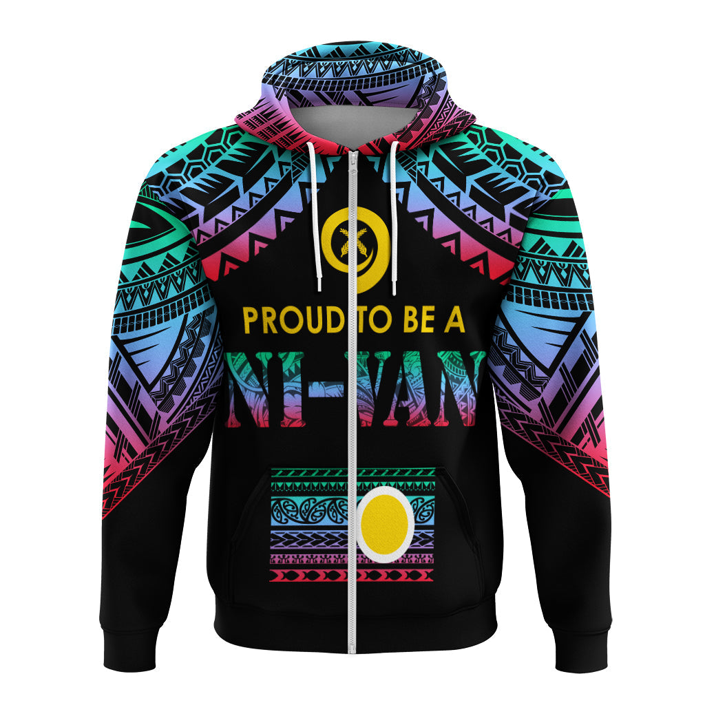 Vanuatu Proud To Be A Ni-Van - Polynesian Pattern Hoodie - Shefa Province LT7