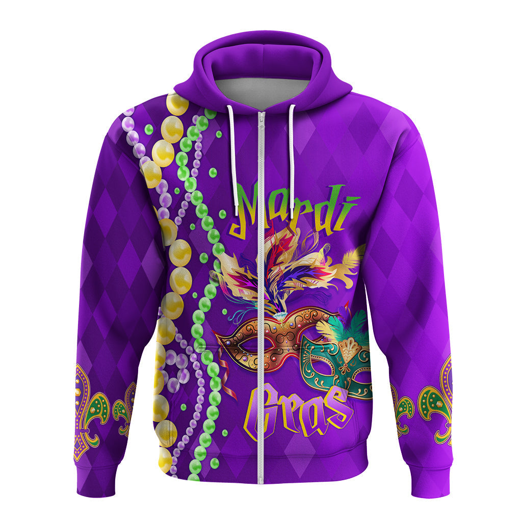 Hoodie Beads And Bling Its A Mardi Gras Thing LT7