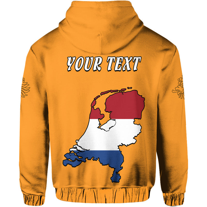 Custom Netherlands Football Flag Style Hoodie LT9