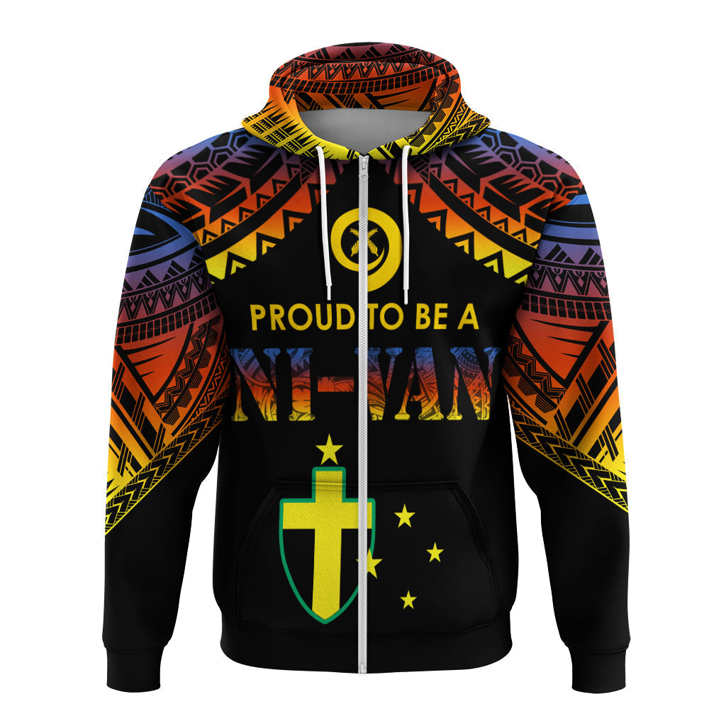 Vanuatu Proud To Be A Ni-Van - Polynesian Pattern Hoodie - Tafea Province LT7
