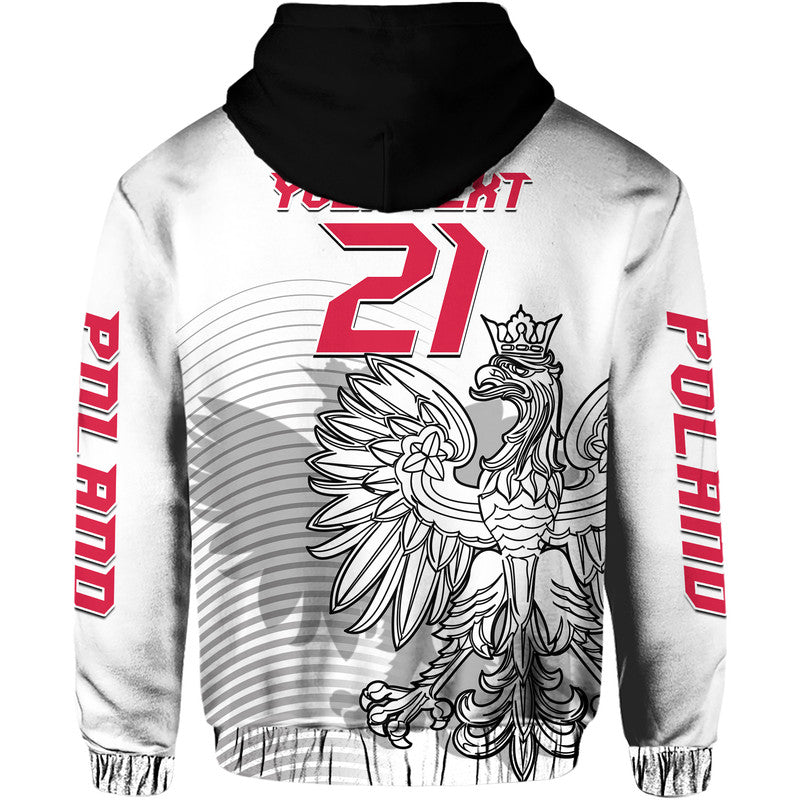 Custom Poland Football Eagles Sporty Style Hoodie LT9