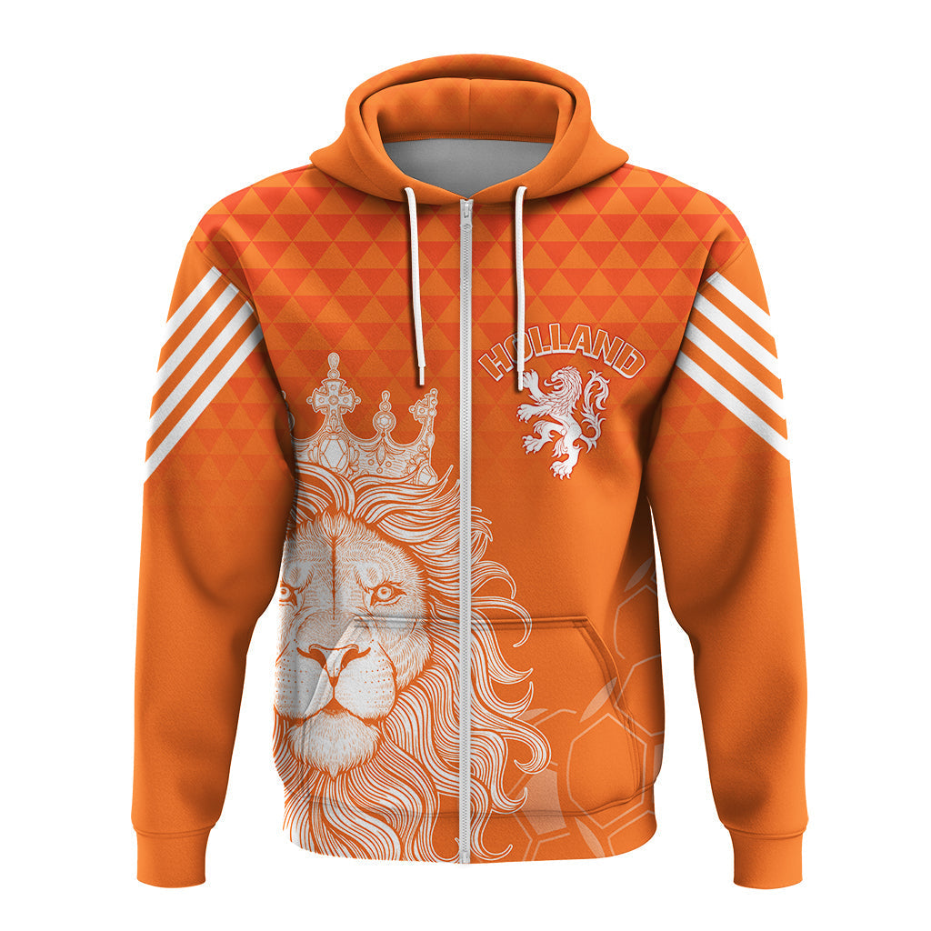 Custom Netherlands Football 2022 Hoodie Oranje Lions LT7