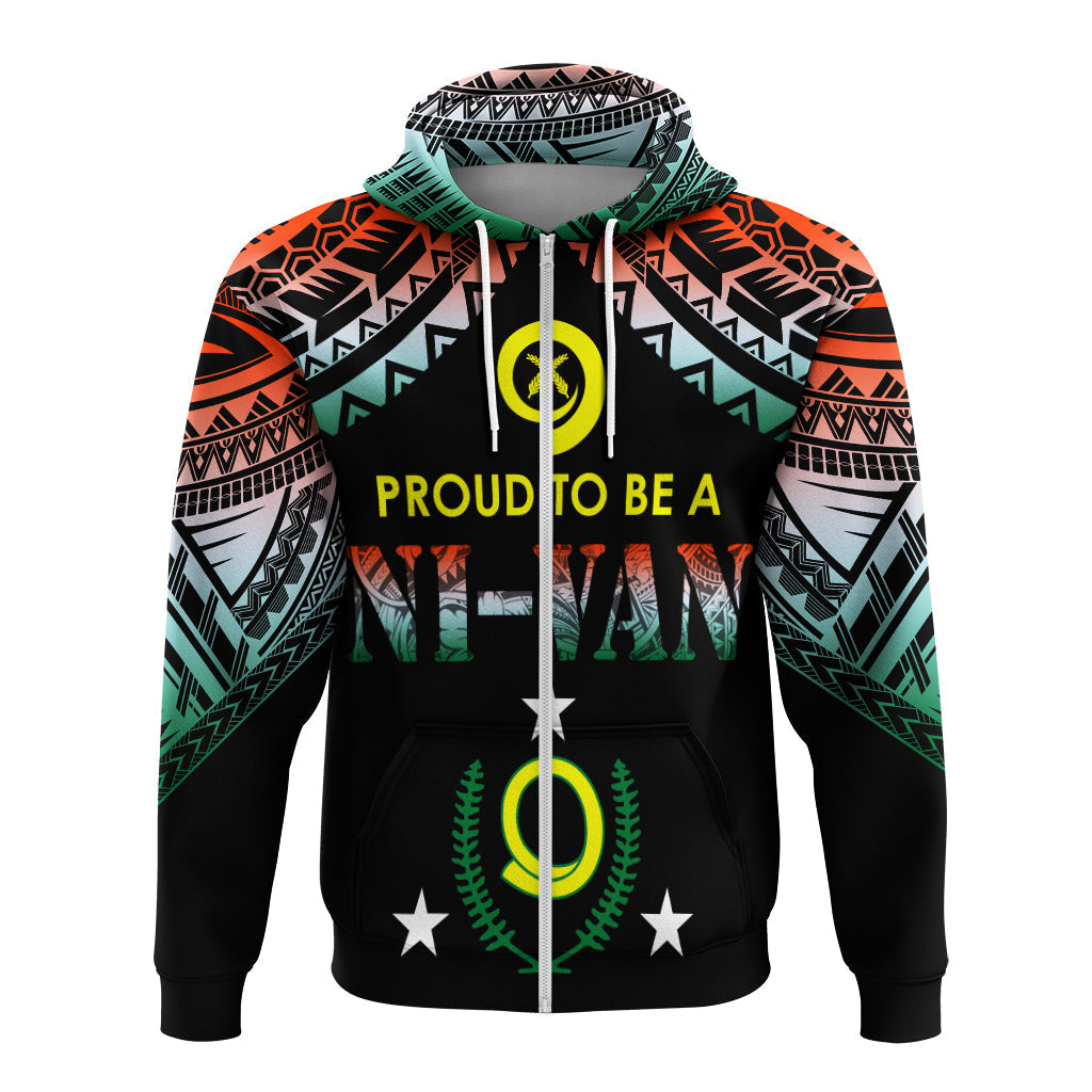 Vanuatu Proud To Be A Ni-Van - Polynesian Pattern Hoodie - Penama Province LT7