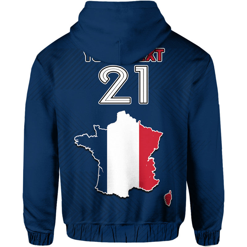 Custom France Hoodie Rooster Les Bleus Football LT9