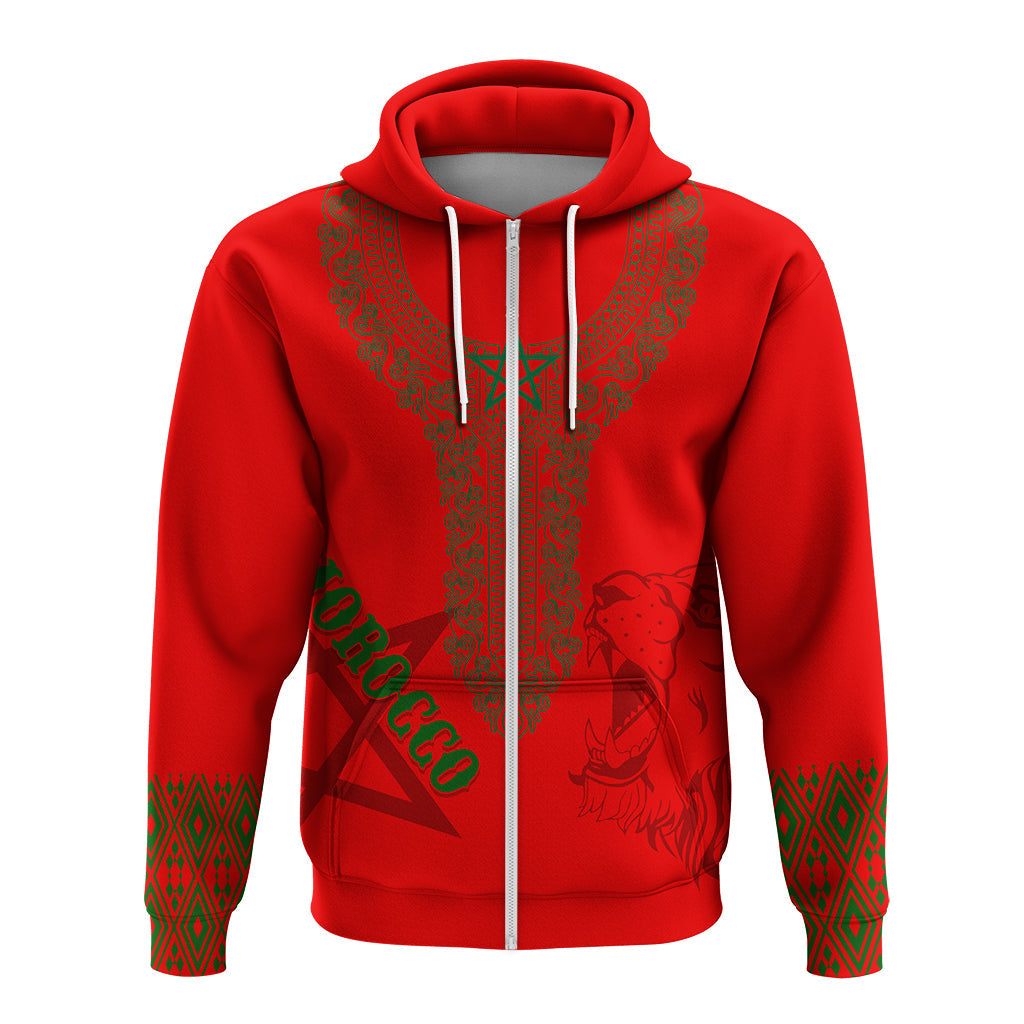 Custom Morocco Soccer Football 2022 Hoodie Kaftan Style LT7