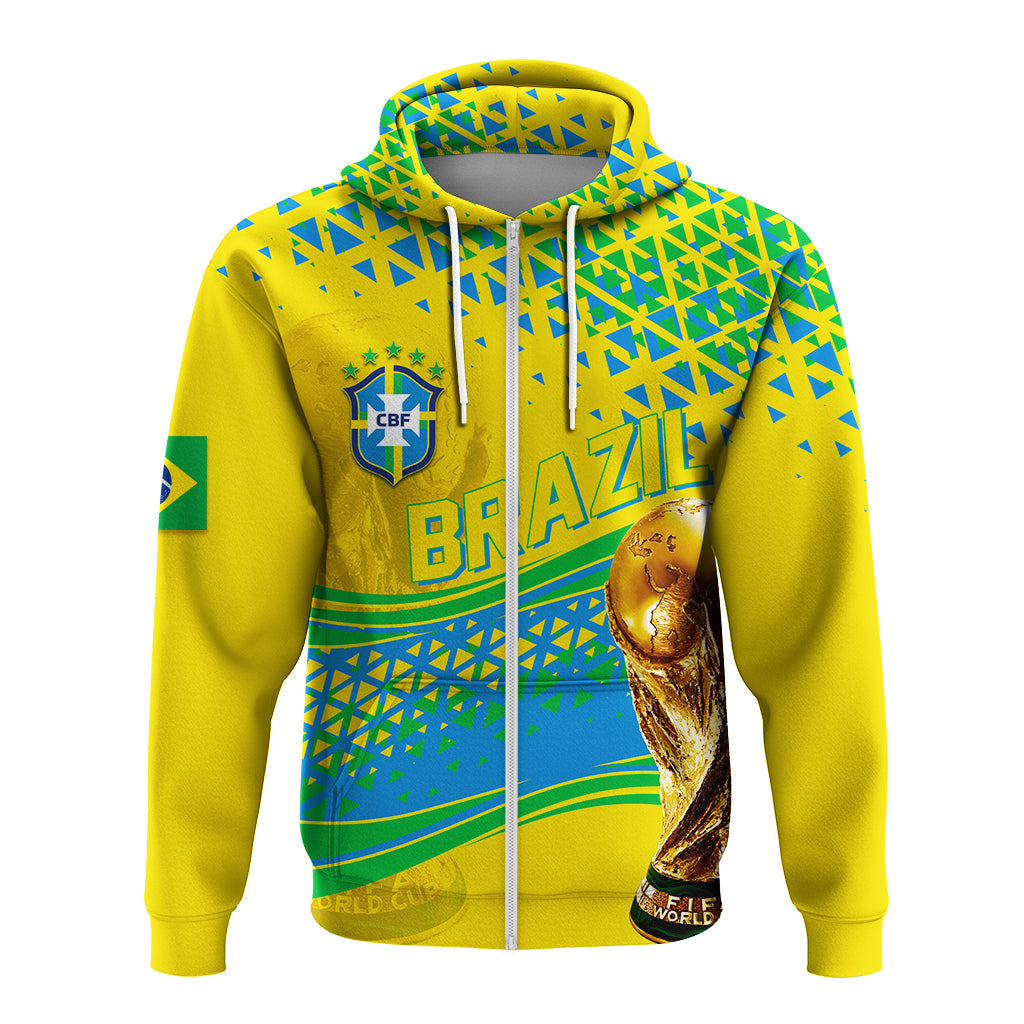 Custom Brazil Hoodie Football 2022 - Champions LT7