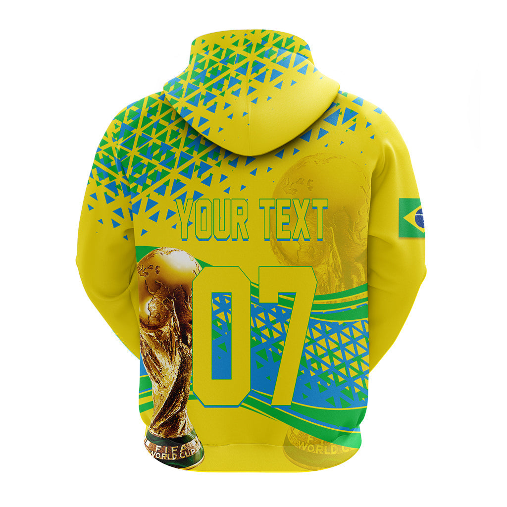 Custom Brazil Hoodie Football 2022 - Champions LT7