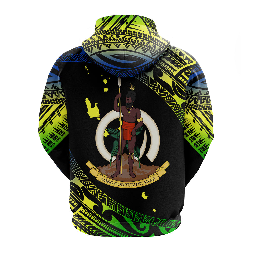 Vanuatu Proud To Be A Ni-Van - Polynesian Pattern Hoodie - Malampa Province LT7