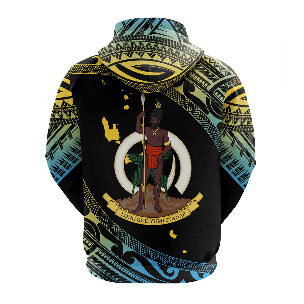 Vanuatu Proud To Be A Ni-Van - Polynesian Pattern Hoodie - Sanma Province LT7