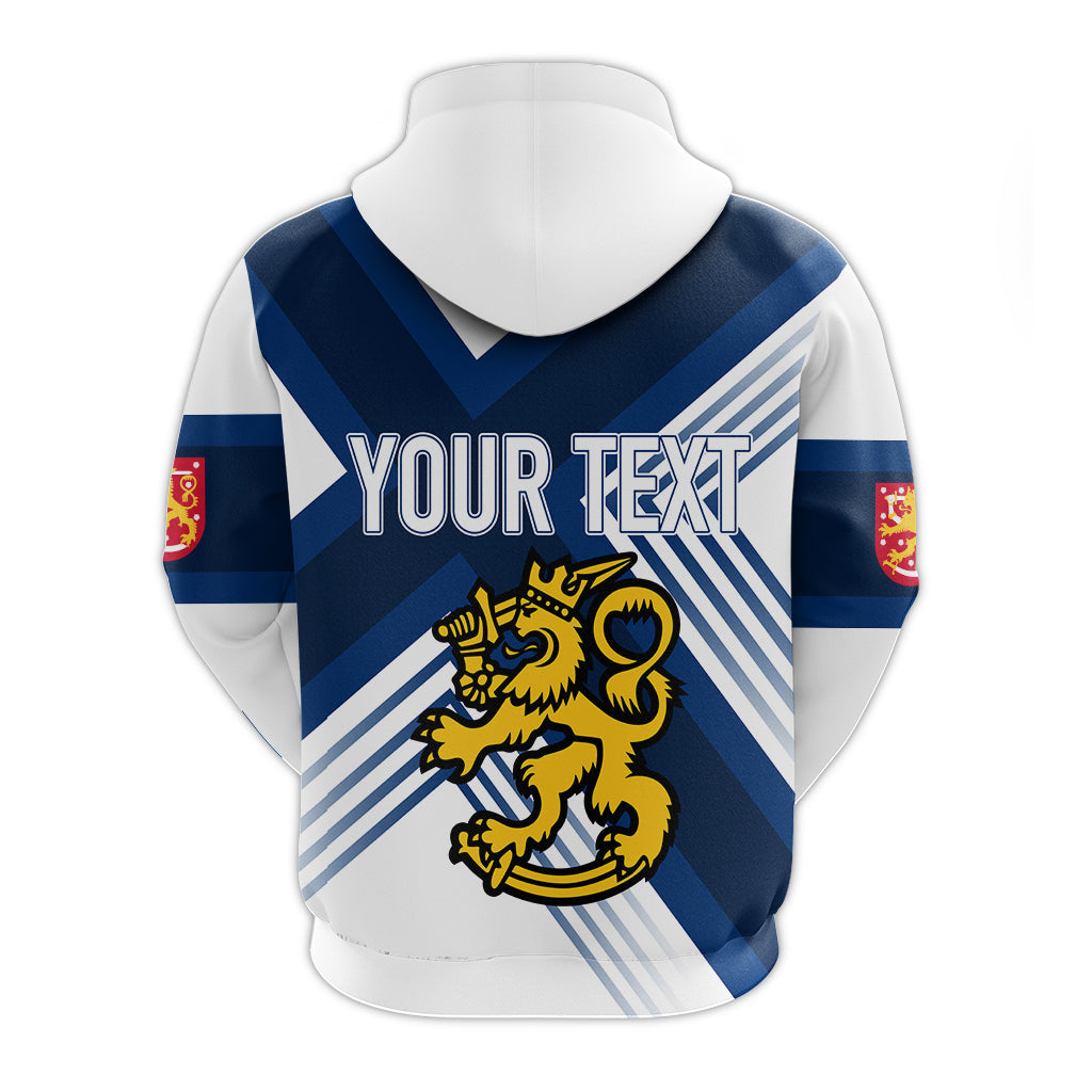 Custom Finland Ice Hockey World Championships Suomi Hoodie - White Version LT7