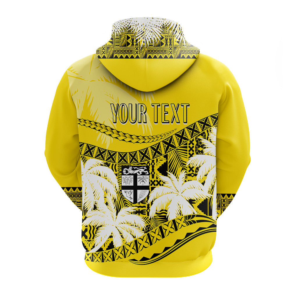 Custom Fiji Day Hoodie Flying Fijians Masi Kesa Style - Gold LT7