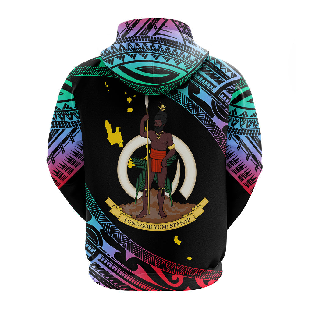 Vanuatu Proud To Be A Ni-Van - Polynesian Pattern Hoodie - Shefa Province LT7