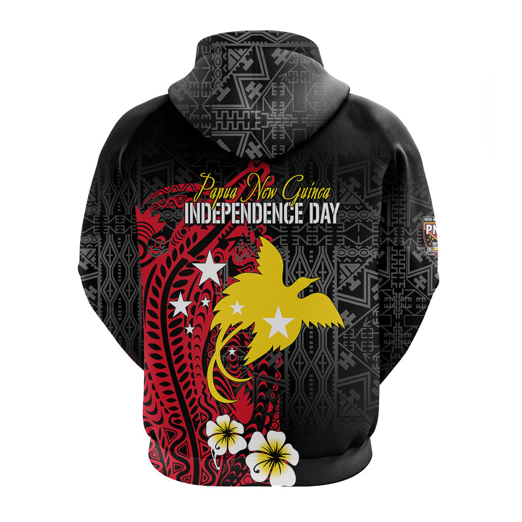 Papua New Guinea Independence Hoodie PNG Kumuls - Tribal Crocodile LT7