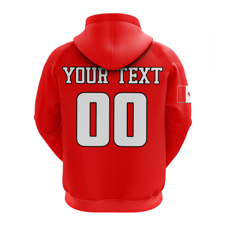 Custom Baseball 2023 Canada Hoodie Red Style LT6