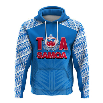 Toa Samoa Rugby Hoodie Blue Sky Jersey 2022 LT6