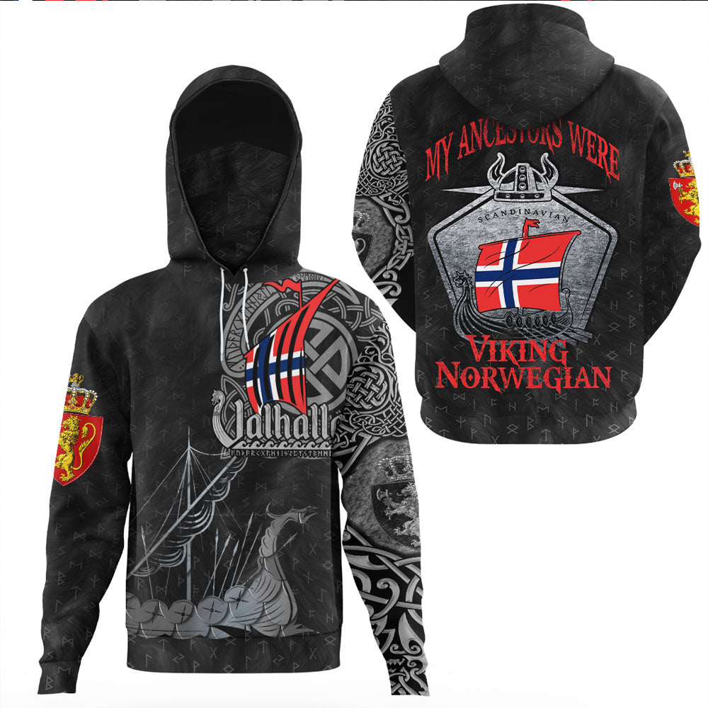 Viking Clothing Viking Norway Drakkar Gaiter Hoodie RLT12