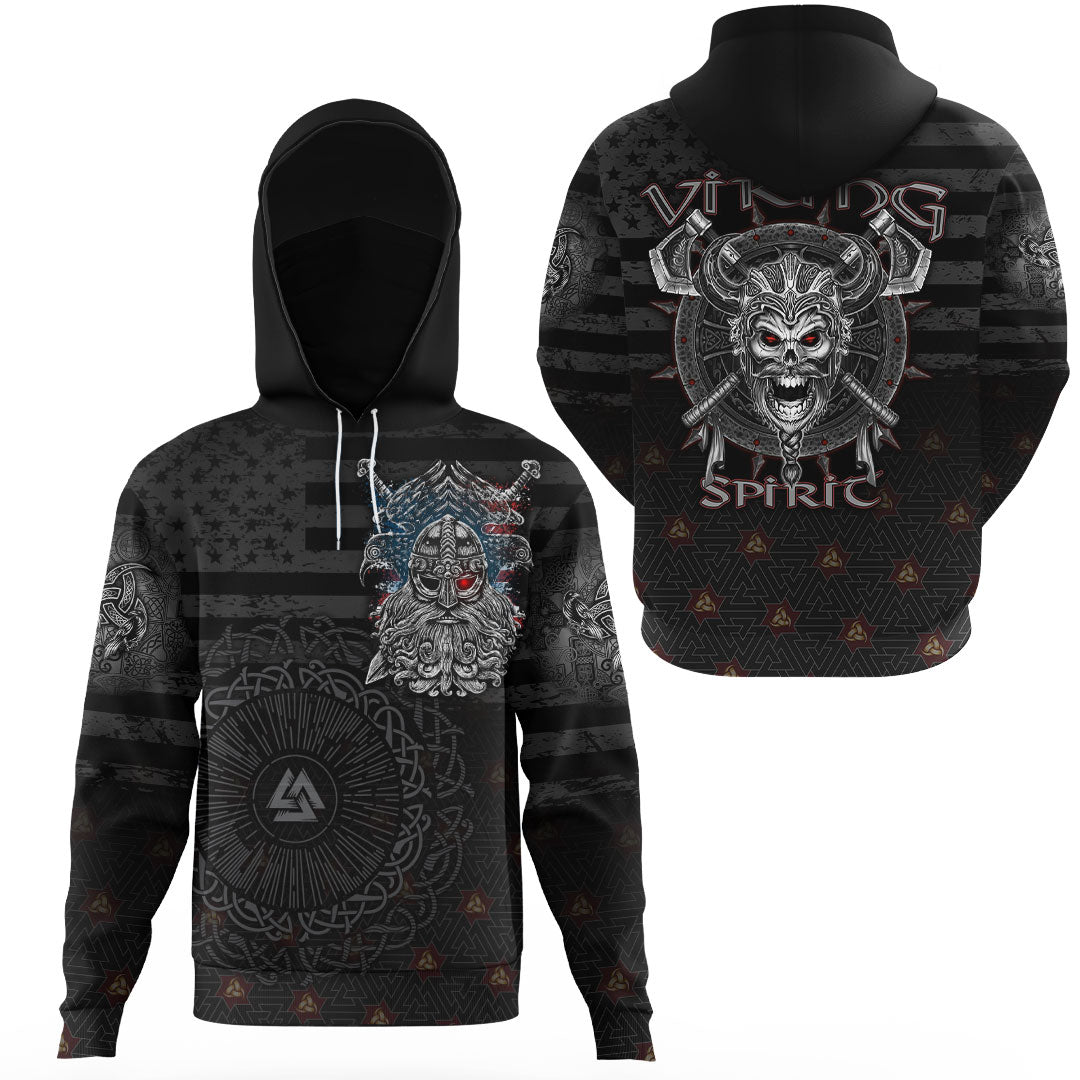 Viking Clothing American Viking The Viking Spirit Gaiter Hoodie RLT12