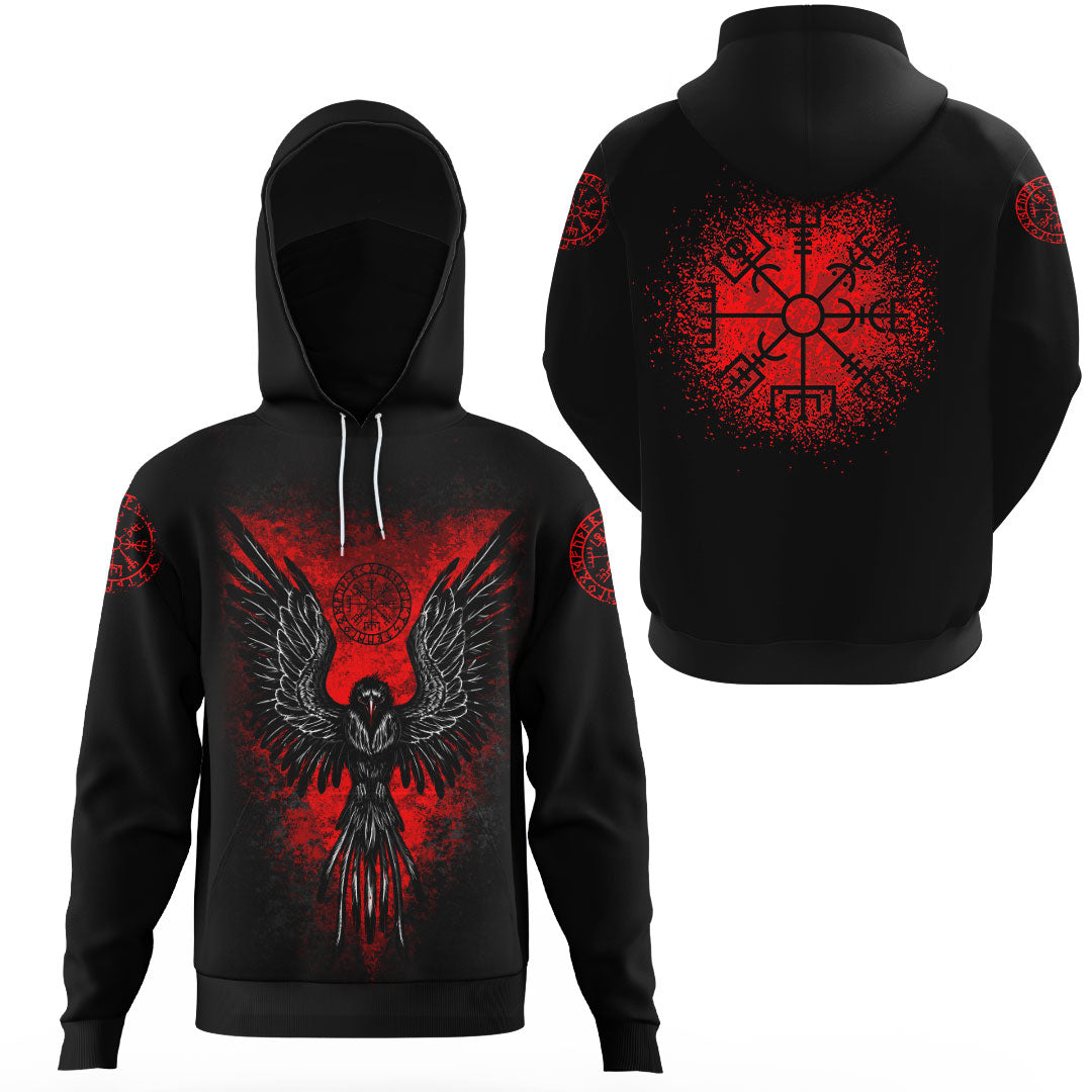 Viking Viking Raven Vegvisir Gaiter Hoodie RLT12
