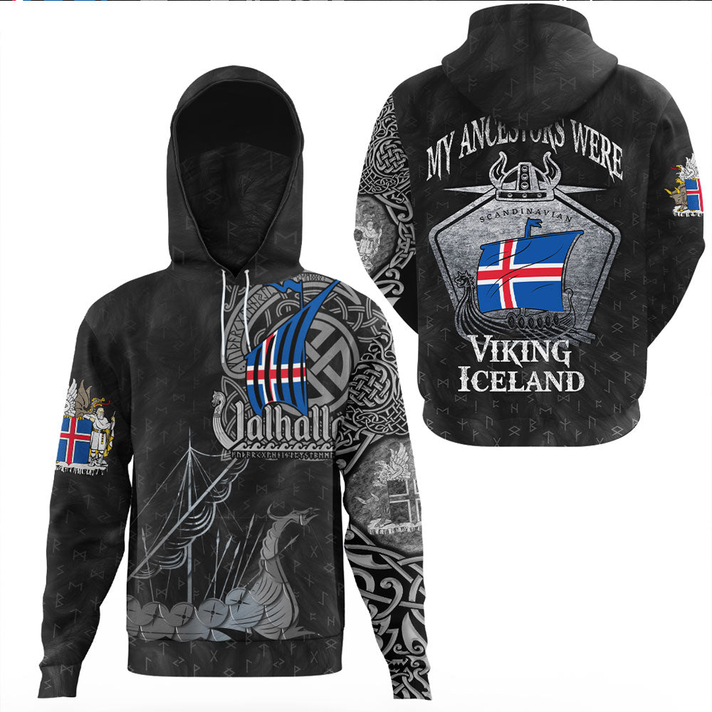 Viking Clothing Viking Iceland Drakkar Gaiter Hoodie RLT12