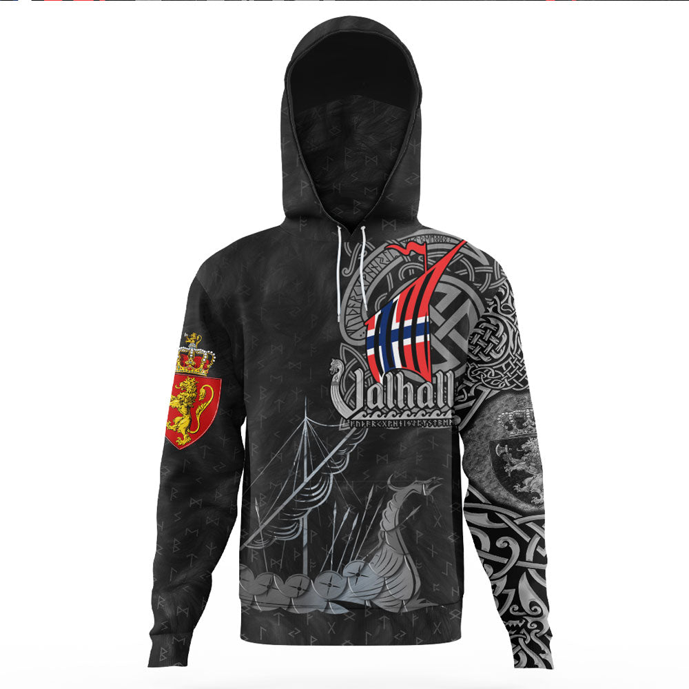 Viking Clothing Viking Norway Drakkar Gaiter Hoodie RLT12