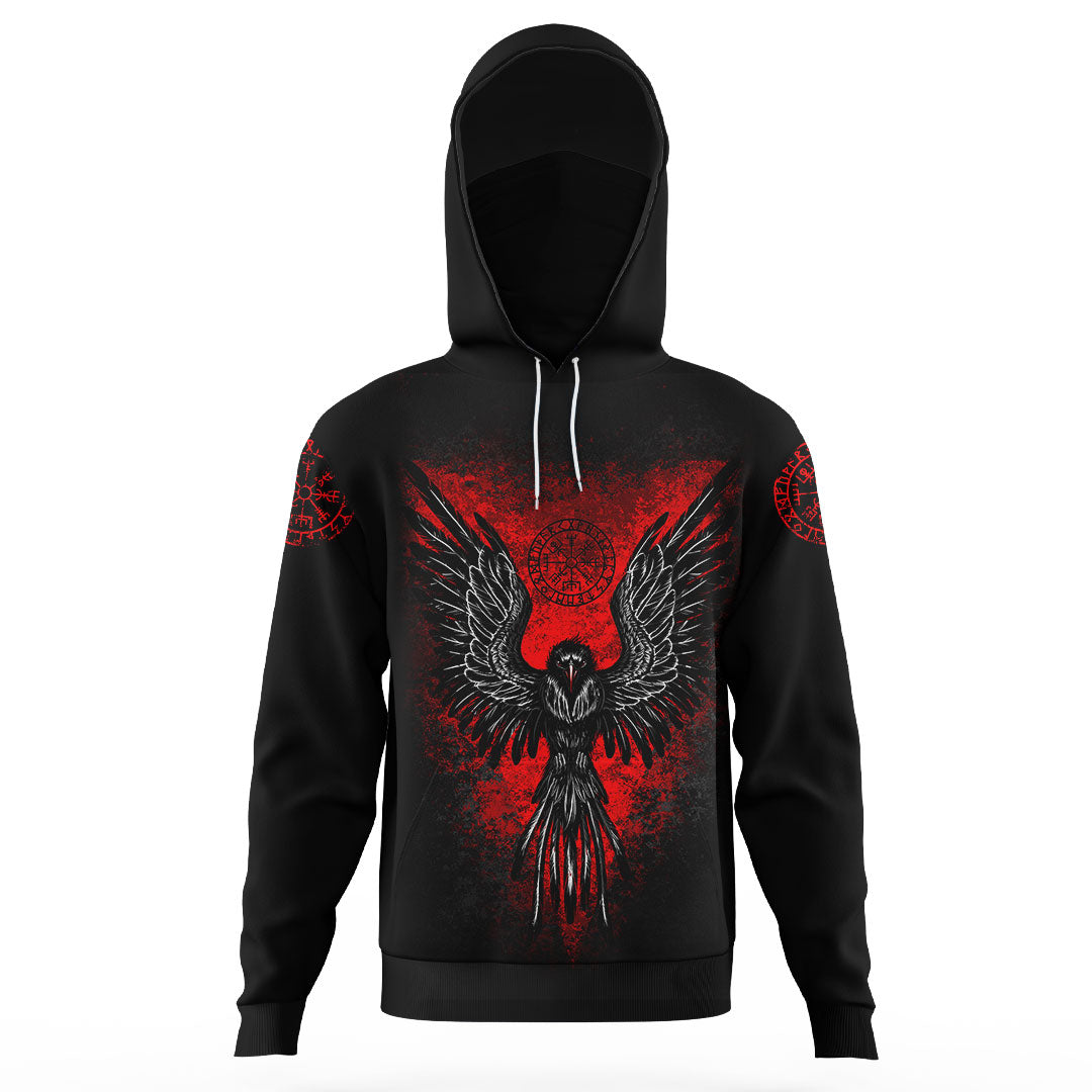Viking Viking Raven Vegvisir Gaiter Hoodie RLT12