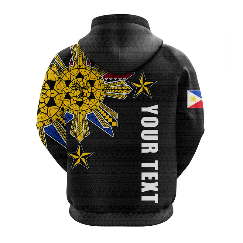 Custom Filipino Hoodie Tribal Black Style LT6