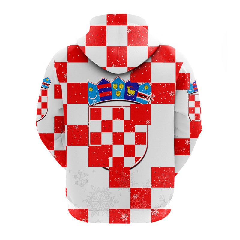 Croatia Christmas Santa Claus Dabbing Hoodie Replica Football Jersey LT6