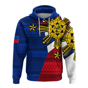 Custom Filipino Hoodie Tribal Flag Style LT6