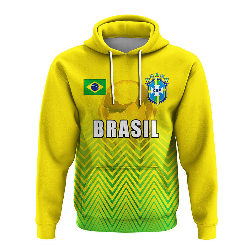 Custom Brazil Football 2022 Hoodie Sport Style LT6