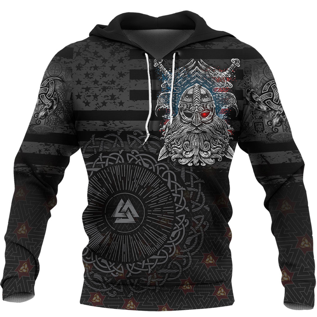 Viking Hoodie American Viking The Viking Spirit Hoodie RLT12