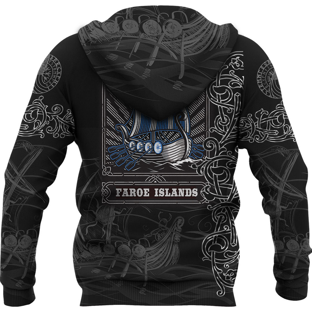 Viking Hoodie Viking Drakkar Faroe Islands Warship Hoodie RLT12