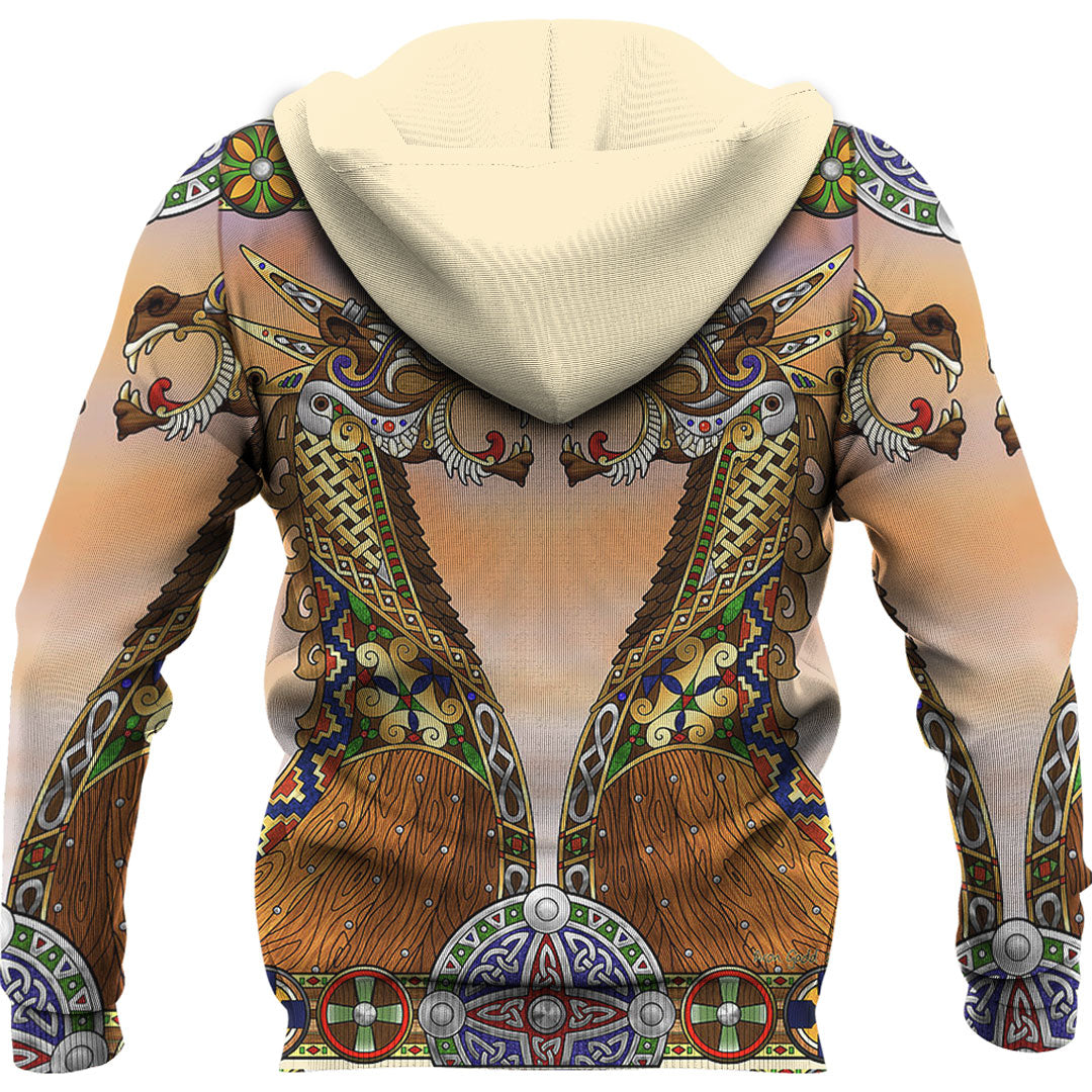 Viking Hoodie Drakkar Viking Ship Hoodie RLT12