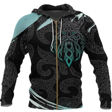 Viking Zip Hoodie - God Of Asgard RLT12