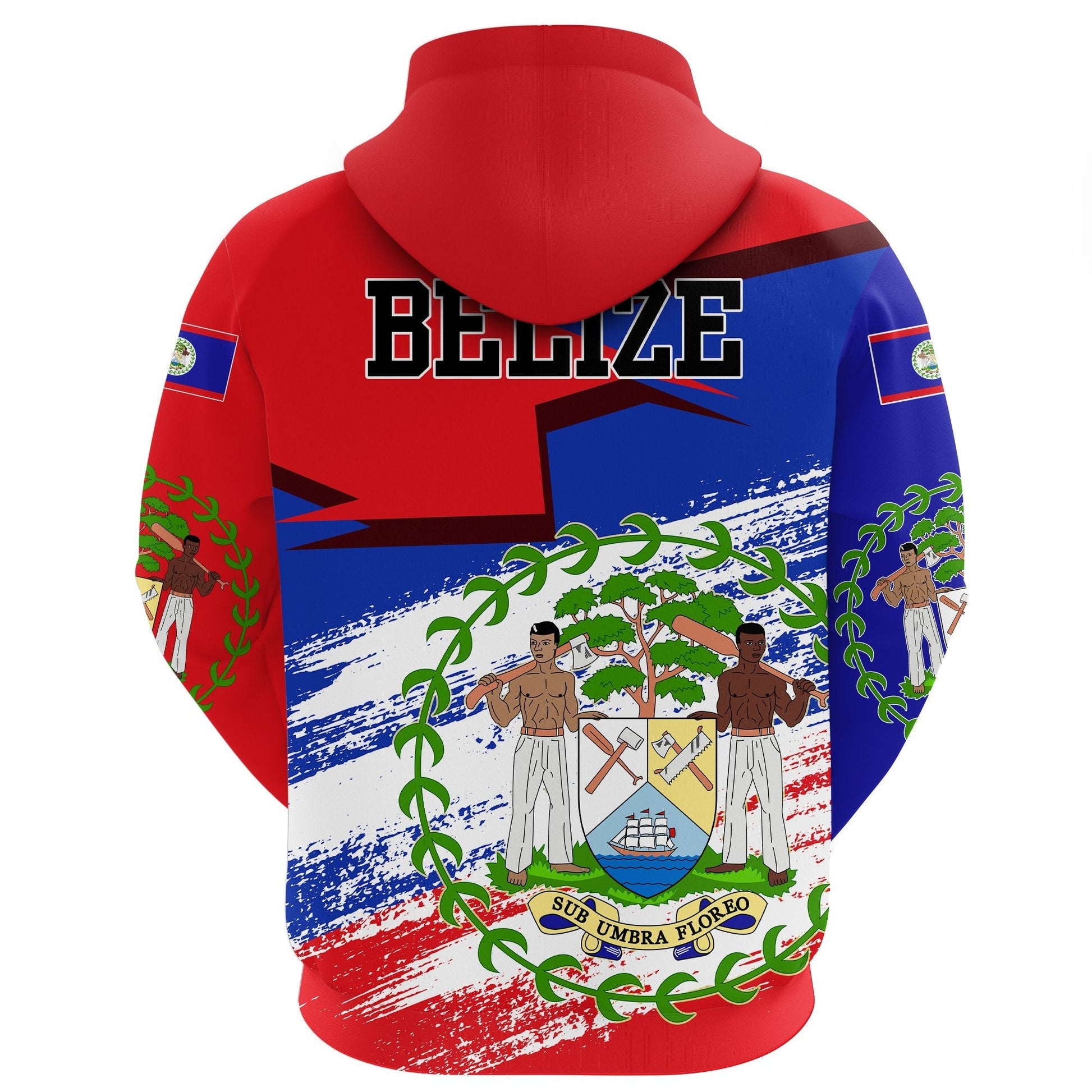 Belize Hoodie Coat of Arms of Belize Flag