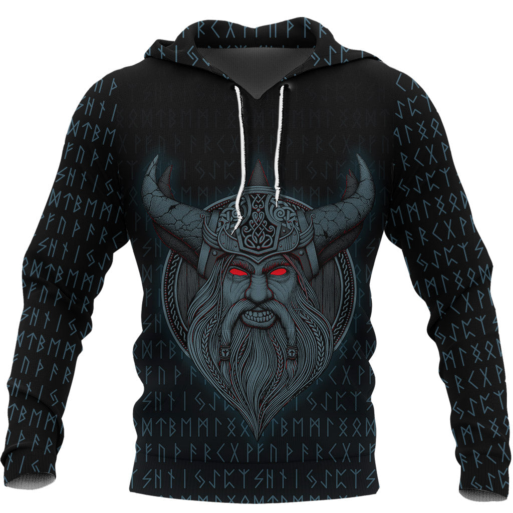 Viking Hoodie Odin Angry RLT12