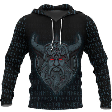 Viking Hoodie Odin Angry RLT12
