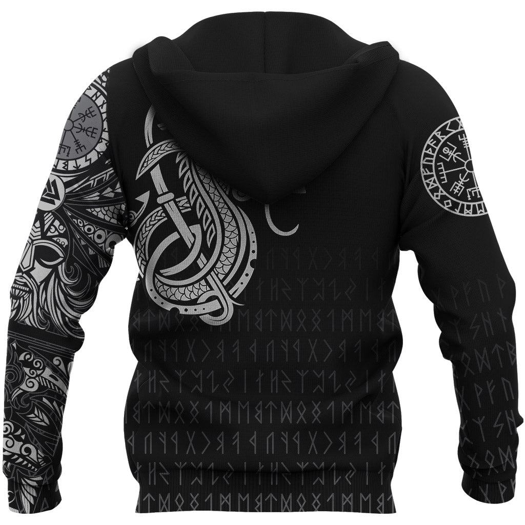 Viking Zip Hoodie Dragon RLT12