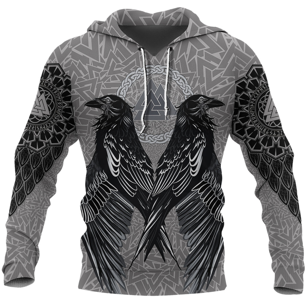 Viking Hoodie Raven Valknut RLT12