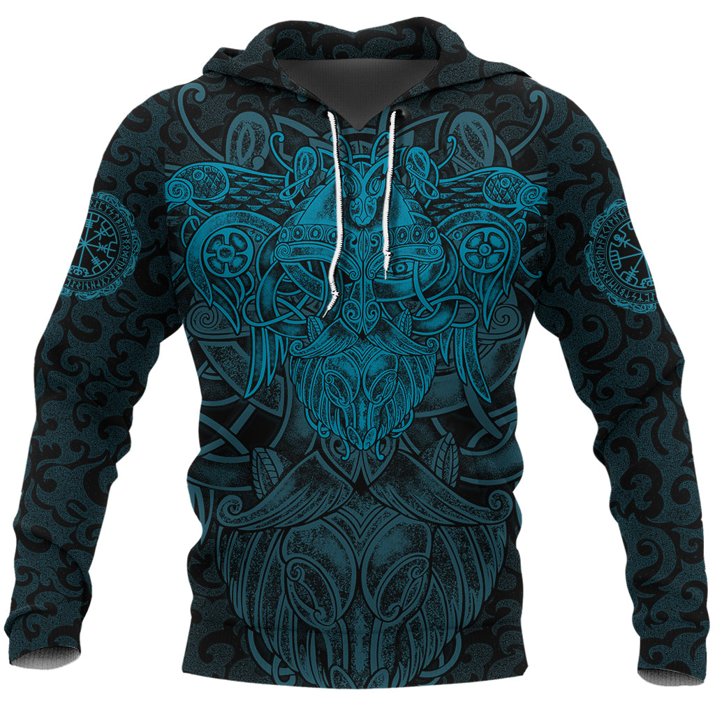 Viking Hoodie Odin With Raven RLT12
