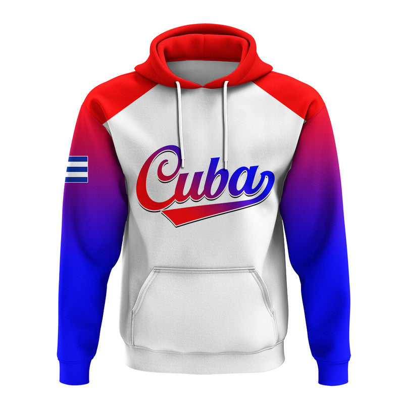 Custom Baseball 2023 Cuba Hoodie Red Style LT6