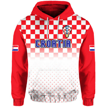Custom Croatia Hrvatska Hoodie Football Vibe LT9