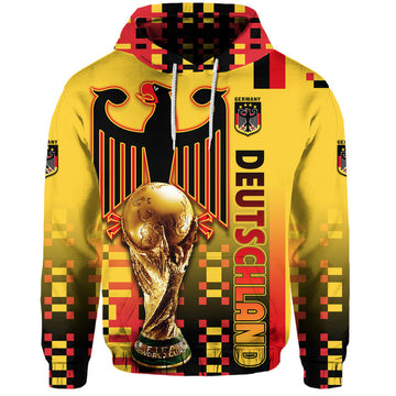 Custom Germany Deutschland Champion Qatar 2022 Hoodie LT9