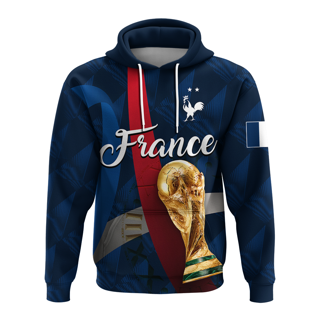 Custom France Football 2022 Hoodie LT2