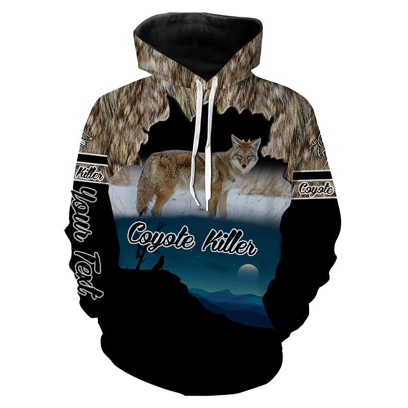 Custom Coyote Killer 3D Hoodie LT9