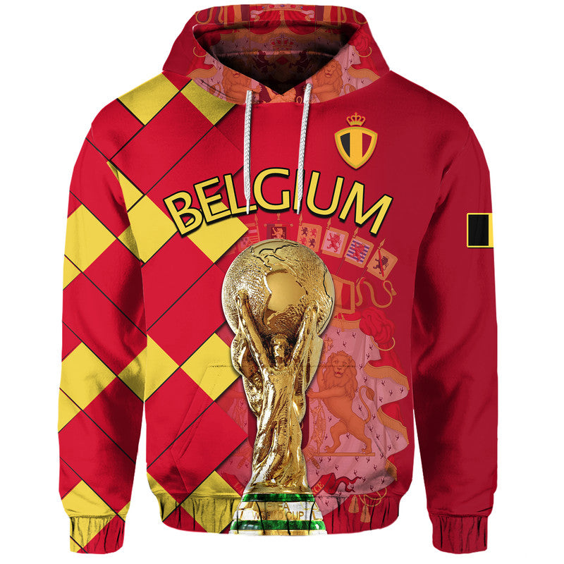 Belgium Football Hoodie Great Champions with Coat of Arms LT9