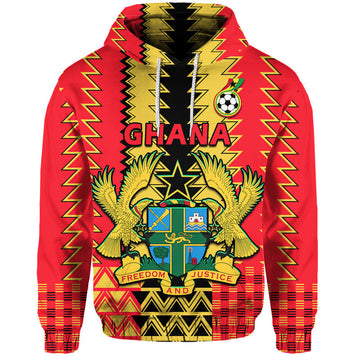 Custom Ghana Football Sport Style Hoodie LT9