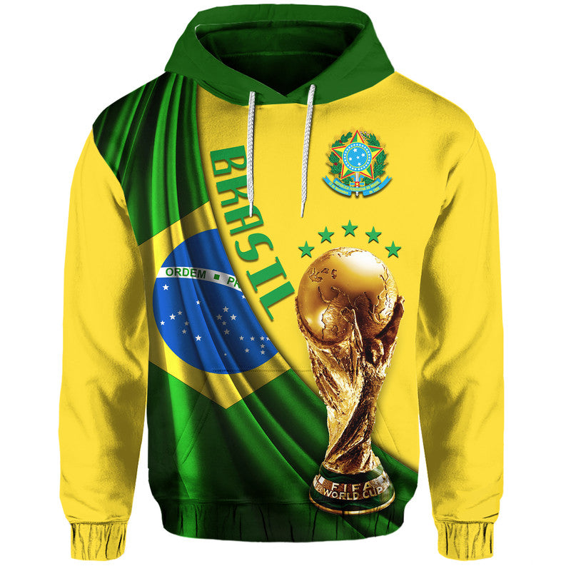Brazil Hoodie Football Champions WC 2022 LT9